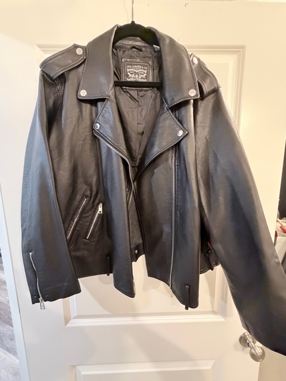Levi's Black Faux Leather Jacket